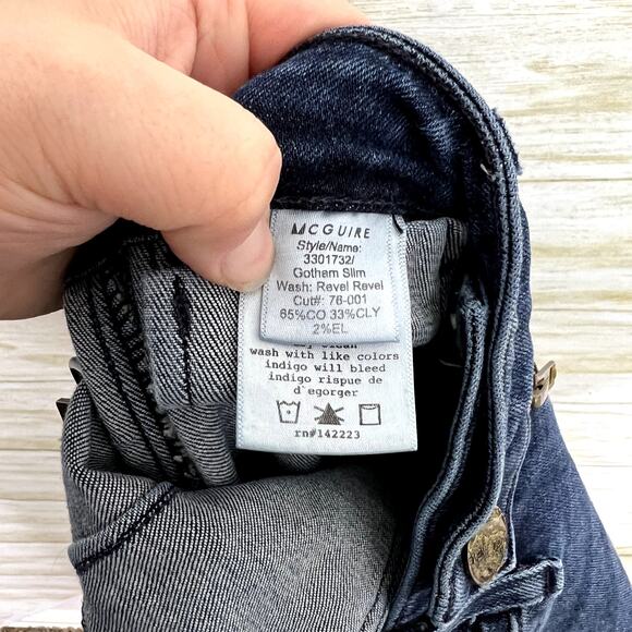 Mcguire Gotham Slim Dark Wash Jeans - Picture 8 of 9